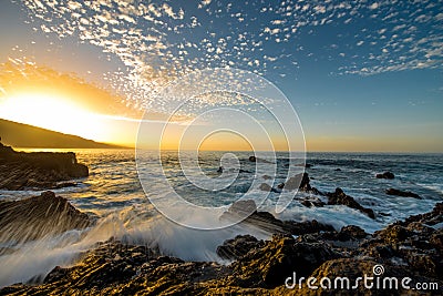 Rocky ocean coast Stock Photo