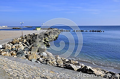 Rocky seashore Stock Photo