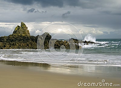 Rocky shore Stock Photo