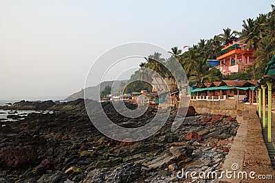 Arambol beach, Goa Editorial Stock Photo