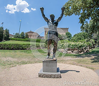 Rocky statue in Philadelphia Editorial Stock Photo