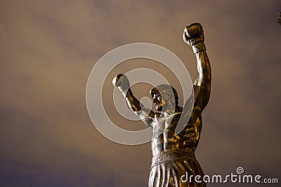 The Rocky Statue in Philadelphia Editorial Stock Photo
