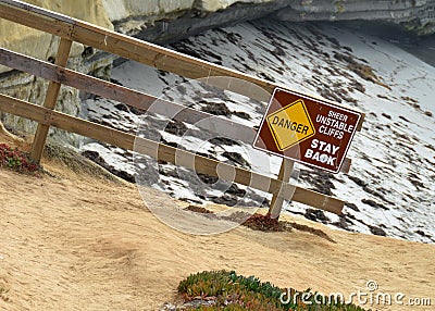 Rocky Steep Cliff Stock Photo