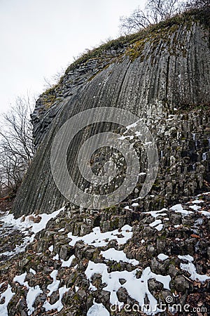 Rocky waterfall near Somoska, Slovakia Stock Photo