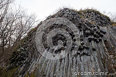 Rocky waterfall near Somoska, Slovakia Stock Photo