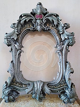 Rococo frame decorativ retro carved Stock Photo