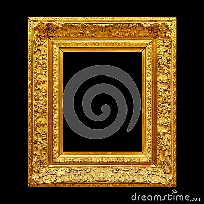 Rococo luxury gold frame Stock Photo