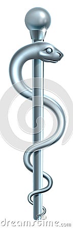 Rod of Asclepius Vector Illustration