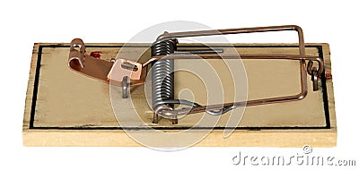 Rodent Mouse Trap Isolated Stock Photo