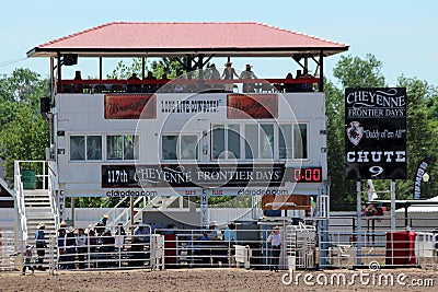 Rodeo Chute Editorial Stock Photo