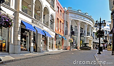 Rodeo Drive, Beverly Hills, United States Editorial Stock Photo
