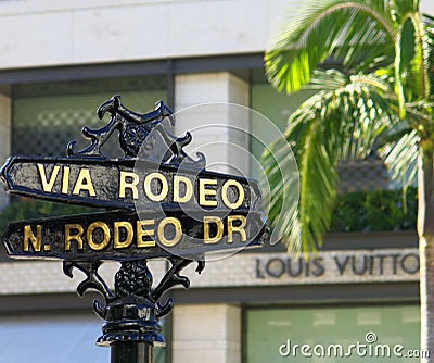 Rodeo Drive Editorial Stock Photo