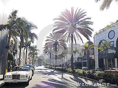 Rodeo Drive street scene Editorial Stock Photo