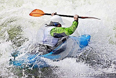 Rodeo kayaking Stock Photo