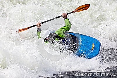 Rodeo kayaking Stock Photo