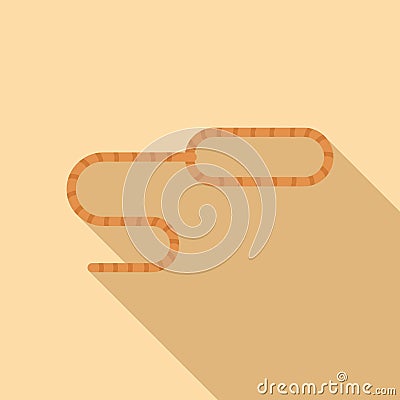 Rodeo lasso icon flat vector. Circle rope Vector Illustration