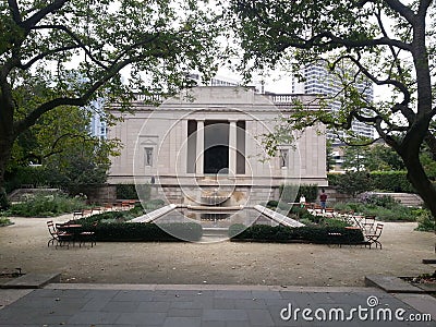 Rodin Museum yard, Philadelphia, USA Editorial Stock Photo