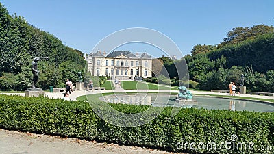 Rodin museum house and garden Editorial Stock Photo