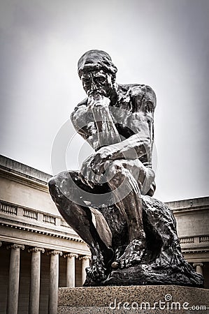 Rodins The Thinker Editorial Stock Photo