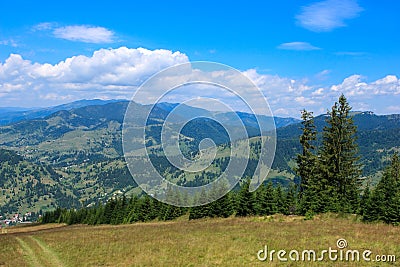 Rodnei Mountains, near Borsa Resort Stock Photo