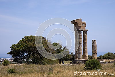 Rodos ruins Stock Photo