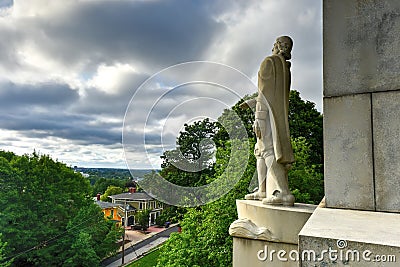 Roger Williams Statue - Prospect Terrace Park Stock Photo