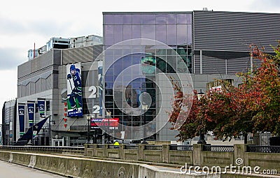 Rogers Arena, Downtown Vancouver, British Columbia. Editorial Stock Photo
