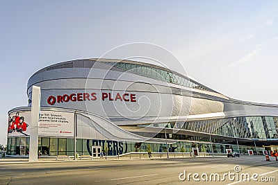 Rogers Place in Alberta, Canada Editorial Stock Photo