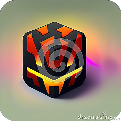 Roguelike Software App Style Icon. Generative AI. Stock Photo