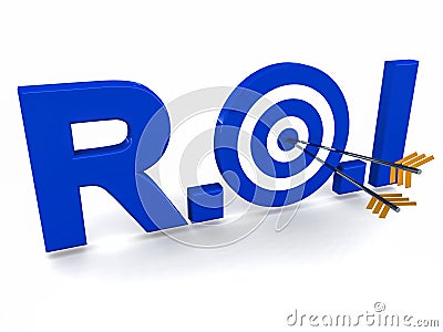 ROI Investment return Stock Photo