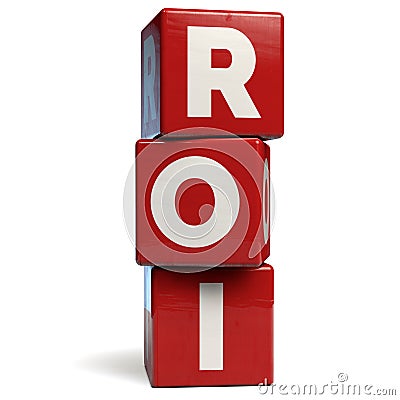 ROI - Return on Investment Stock Photo