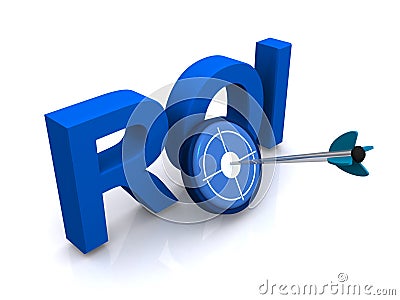 ROI sign Stock Photo