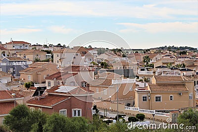 Rojales from above Editorial Stock Photo