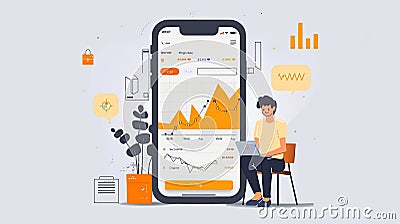 The Role of Notifications in Trading Apps Stock Photo