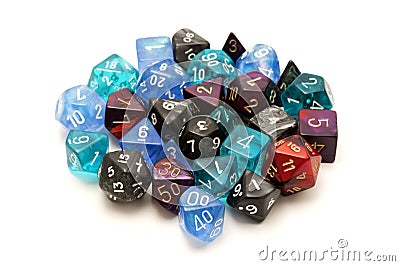 Role-playing dices Stock Photo