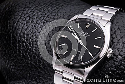 Rolex Luxury Wrist Watch Editorial Stock Photo