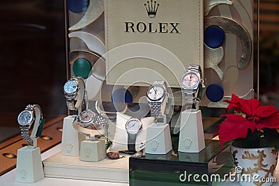 Rolex - shop Editorial Stock Photo