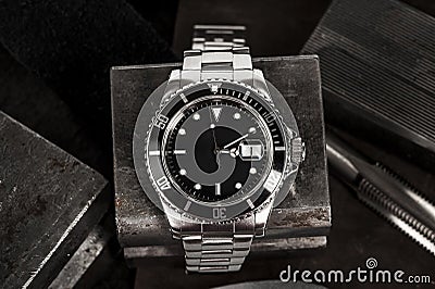 Rolex Submariner Watch Stock Photo