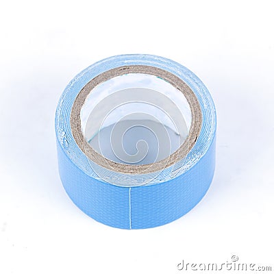 Roll of blue painters tape Stock Photo