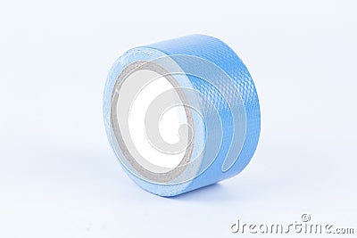 Roll of blue painters tape Stock Photo