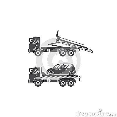Roll break down towing service Stock Photo