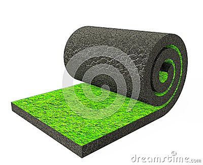 Roll grass Stock Photo