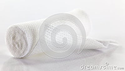 Roll of medical gauze Stock Photo