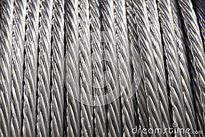 Roll of Metal Wire Strands Stock Photo