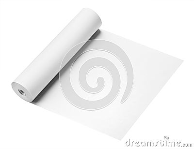 Roll of paper, isolated Stock Photo