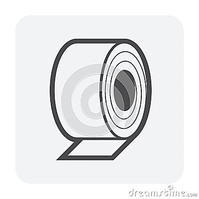 Roll steel vector icon design. Vector Illustration