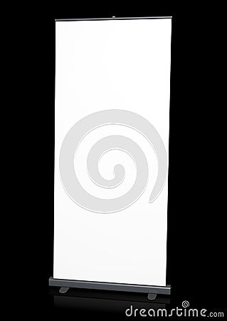 Roll-up banner Stock Photo