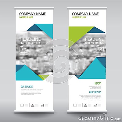 Roll up business brochure flyer banner design vertical template Vector Illustration