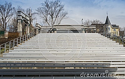Rolland amphitheater seats Editorial Stock Photo