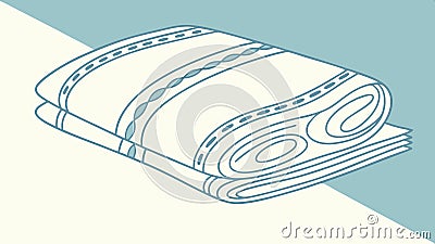 Rolled fabric texture, textile material and cloth design vector design Generative AI Vector Illustration
